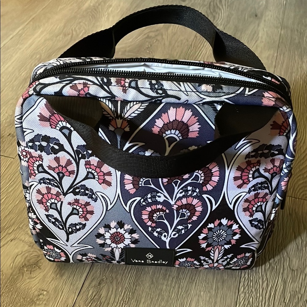Vera Bradley Pink and Black Lunchbox